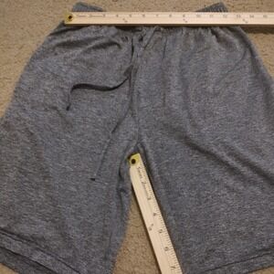 Athletic Works Mens Athleisure Shorts Gray Cool Fabric‎ Drawstring Elastic Waist